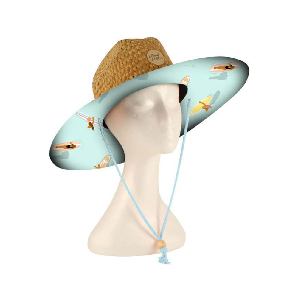 Cappello da spiaggia surfista stampato (44.5x42.5x39cm)