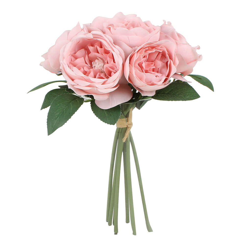 8 Head Deluxe Open Peony Bouquet 28 cm