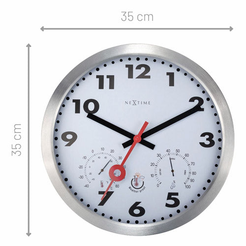 NeXtime Arabic Outdoor Wall Clock 35cm (White)