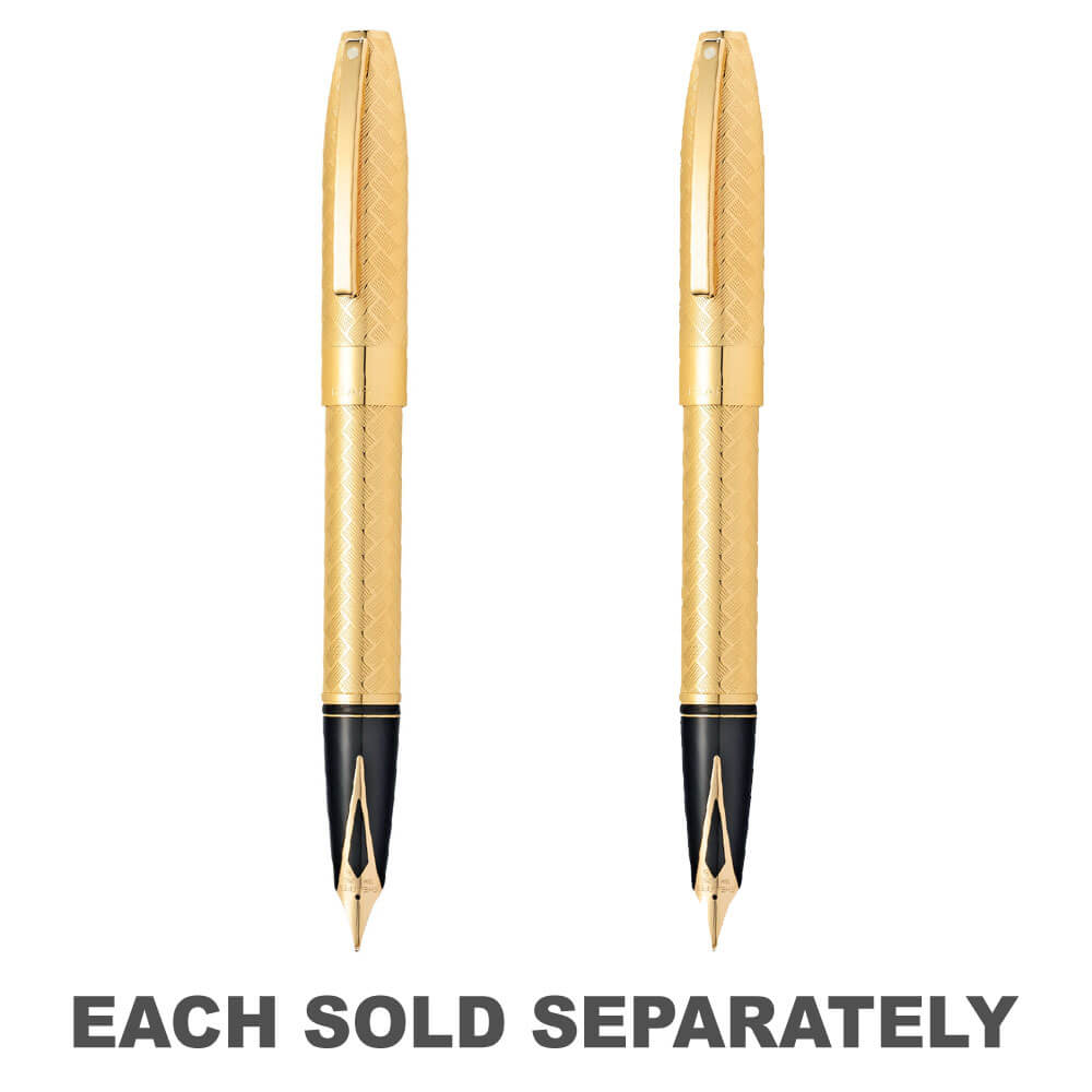 Sheaffer Legacy 23k Gold Chevron Pattern Fountain Pen