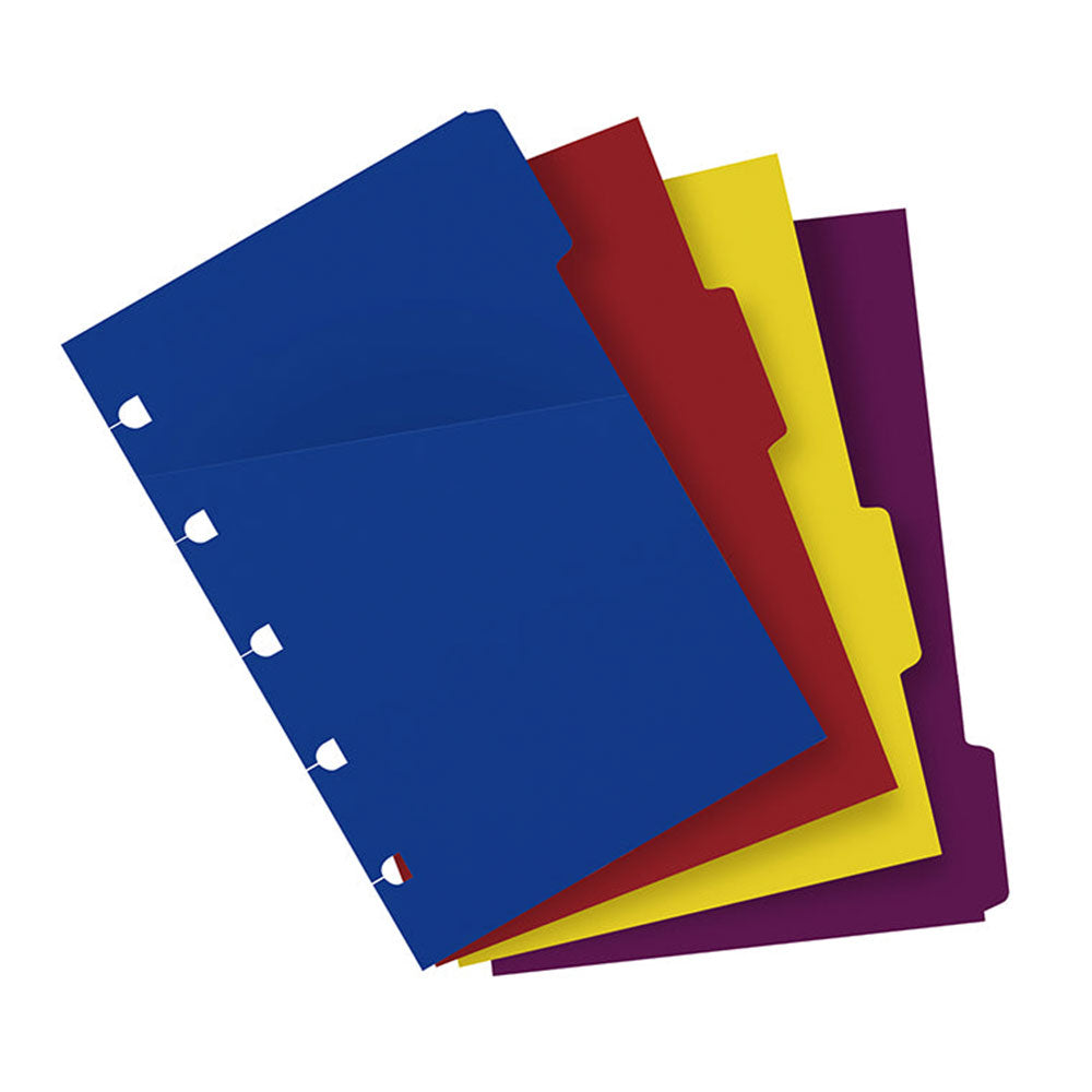 Filofax Notebook Index de couleur 4pk