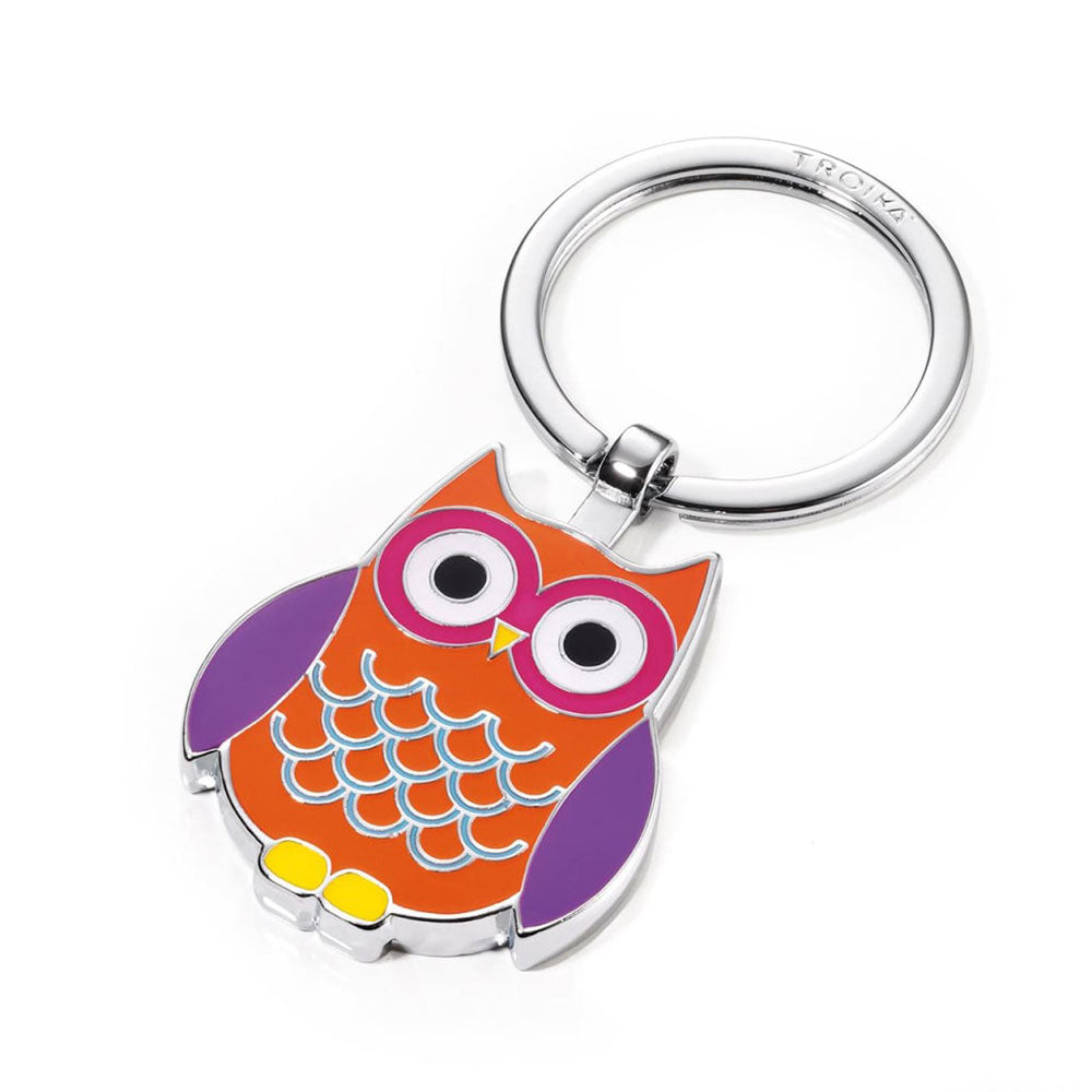 Troika Owl Keyring wielobarwna