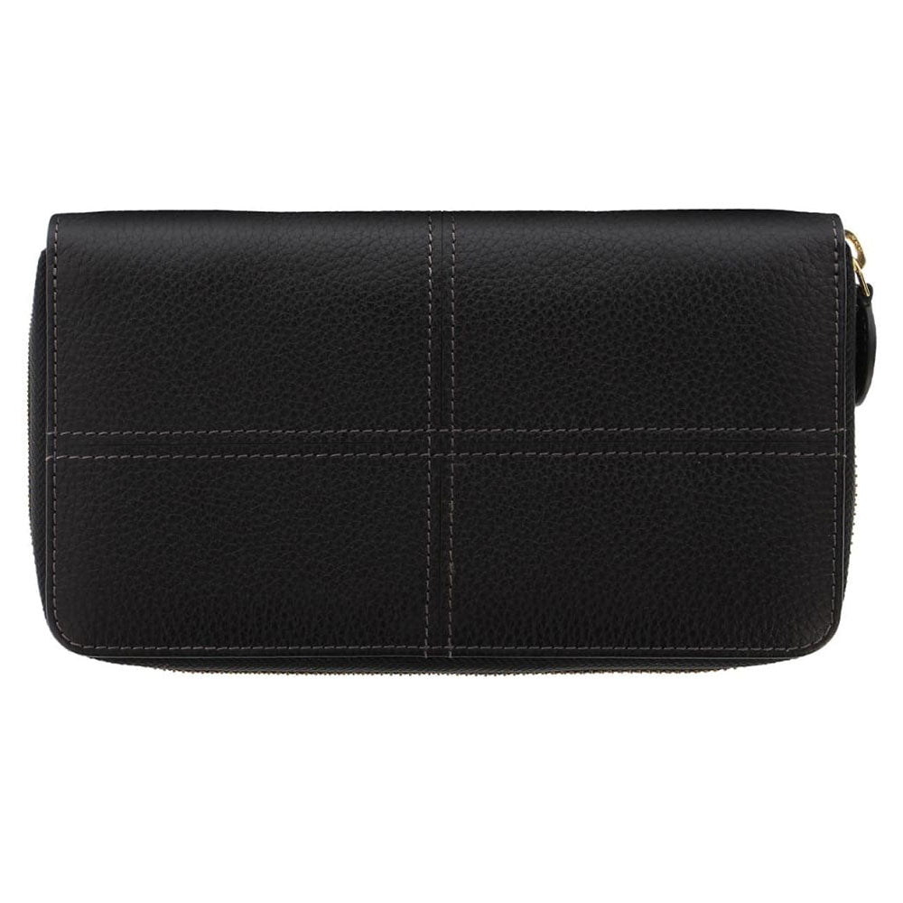 Filofax Classic Stitch Soft Zip Purse Large (Black)