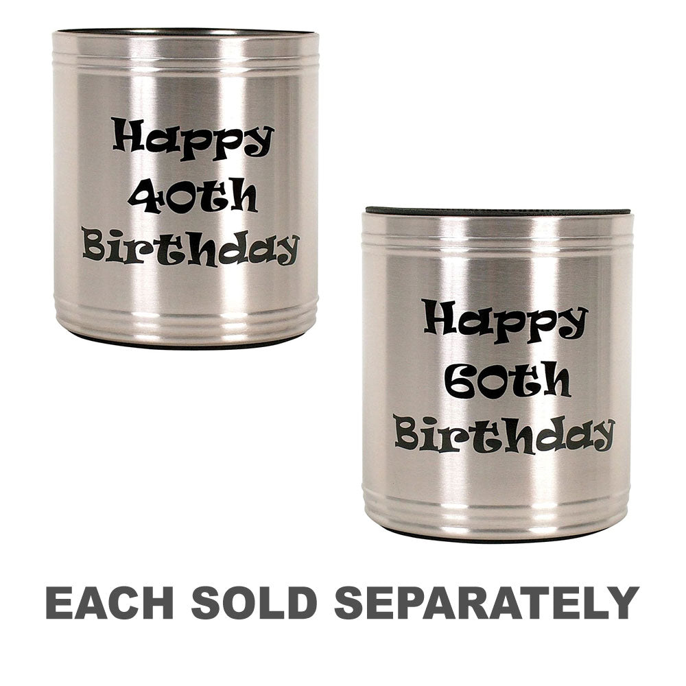 Coyote Stainless Steel Birthday Stubby Cooler