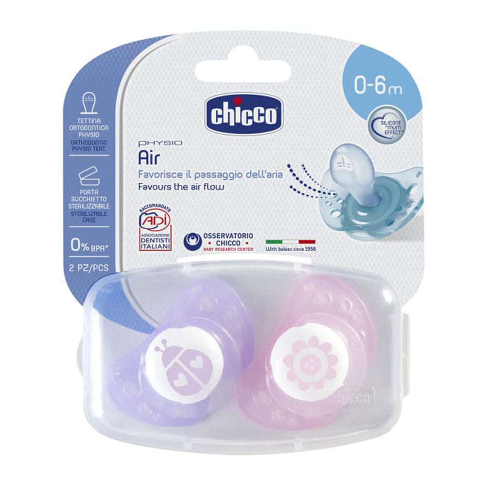 Chicco Physio Soother pour GIR 2PK (0-6m)