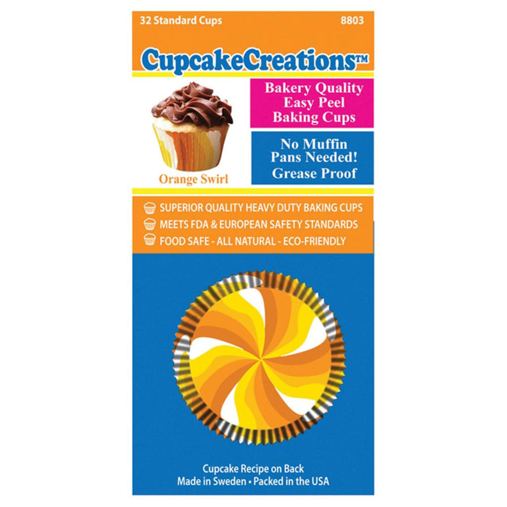 Standard Circle Cupcake Cups (Orange)