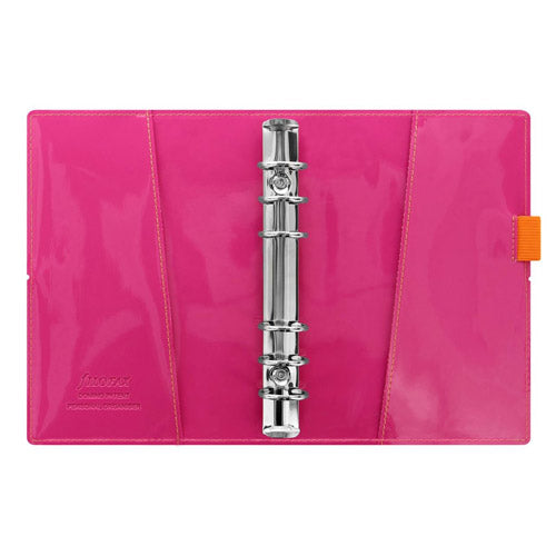 Filofax Domino Stripes Personal Patent Organiser (Ornge/Pnk)