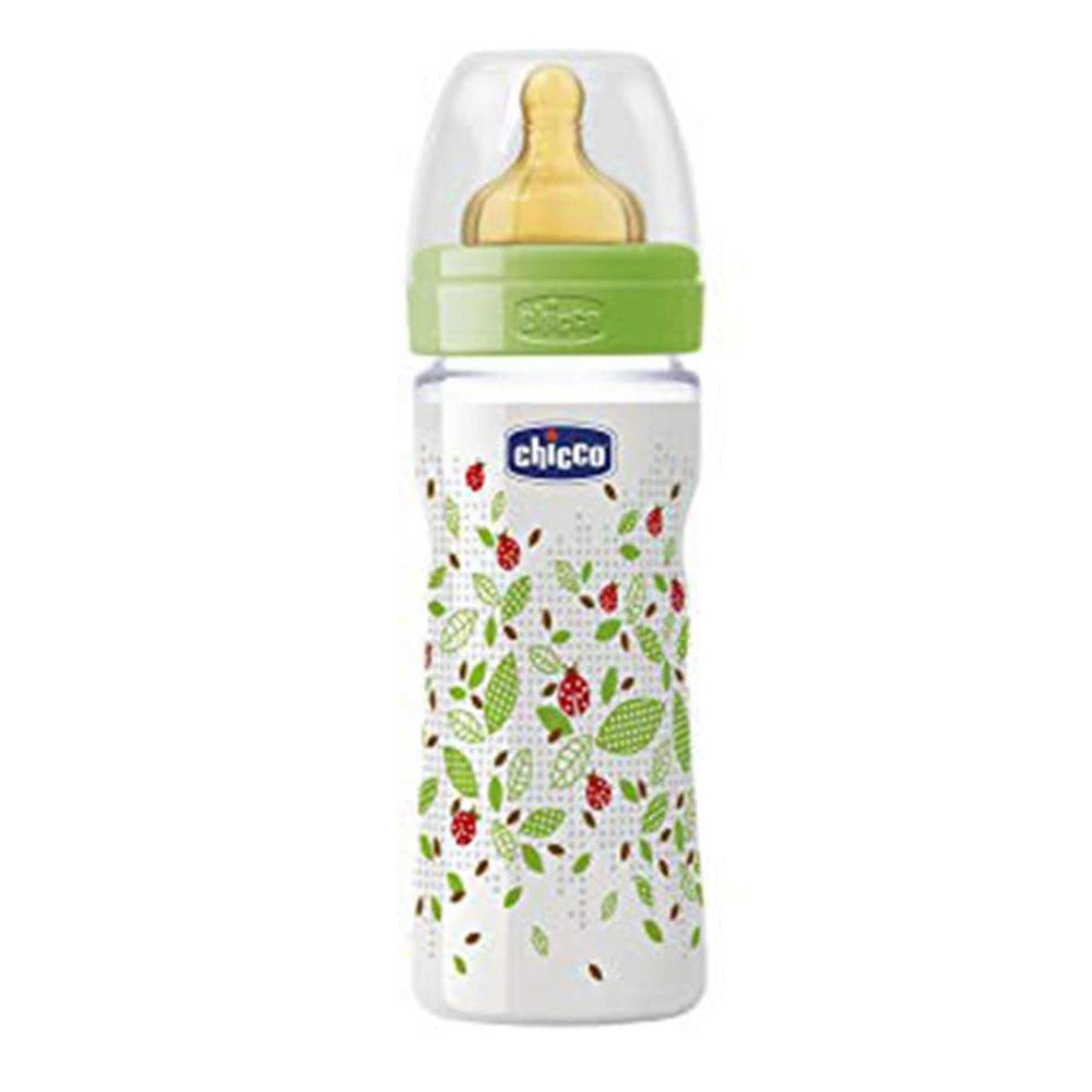 Chicco Well-Being Latex Teat Bottle 2 Months+ 250mL