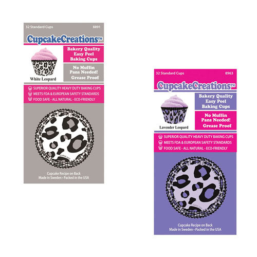 Standard Leopard Cupcake Cups 32pk