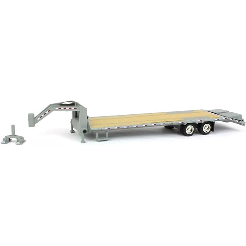 Gooseneck Trailer with Red & White 1:64 Scale