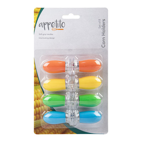 Appetito Soft Grip Corn Holders (Set of 8)