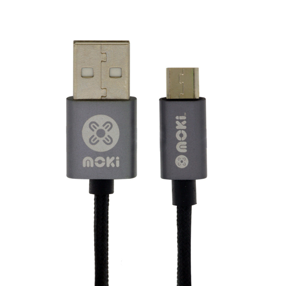 Moki Braided Micro-USB Synllarge LABLE (czarny)