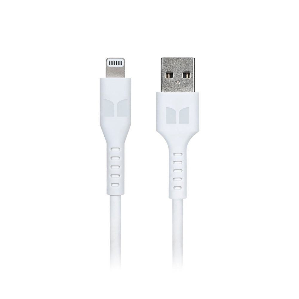 Monster Lightning til USB-A-kabel 2m (hvid)