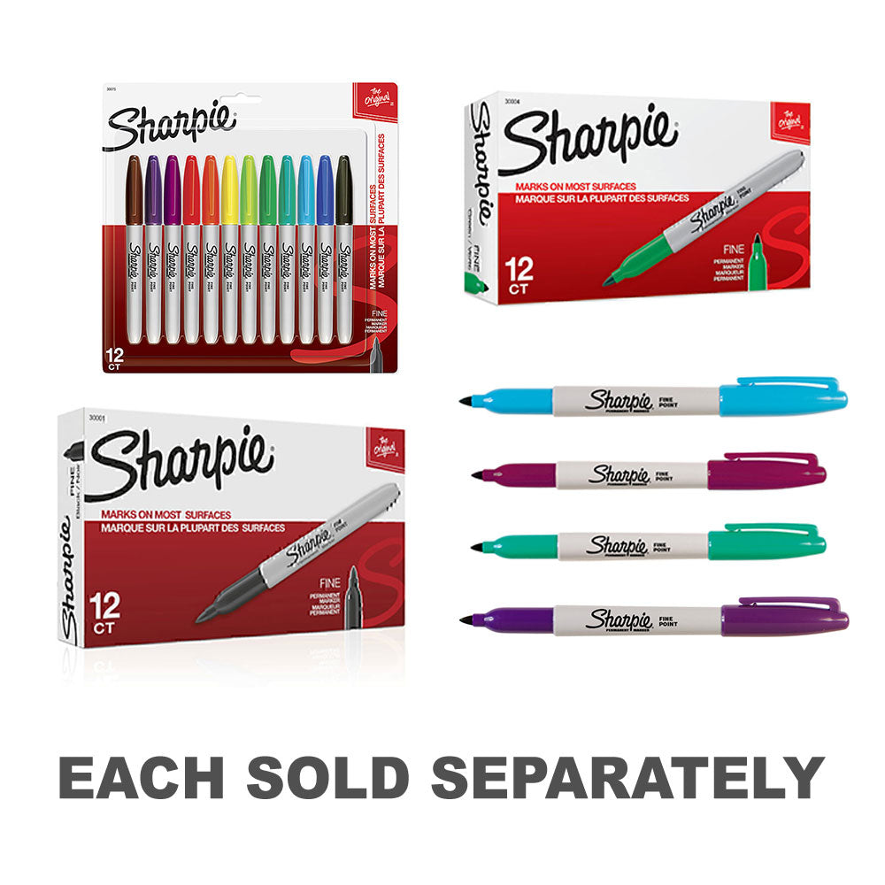 Sharpie Permanent Marker Fine 12pk