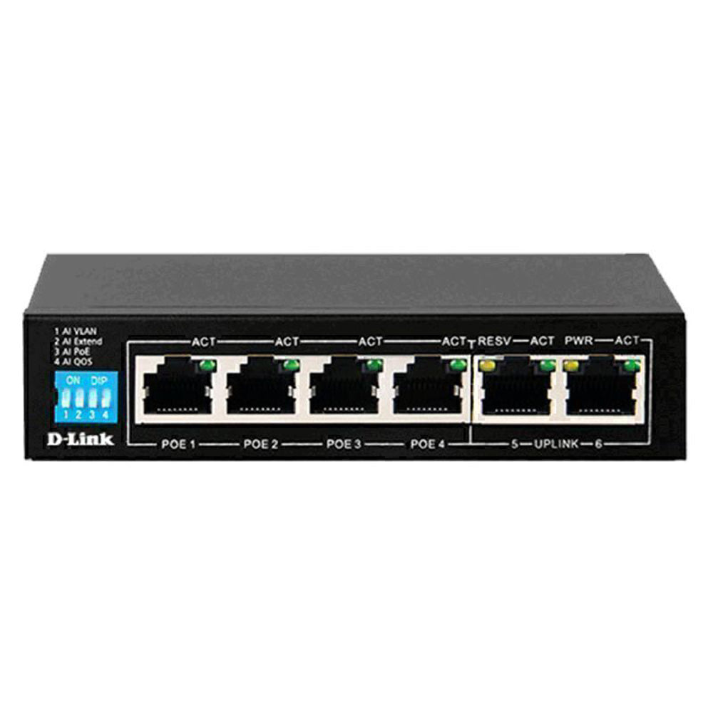 D-Link Poe Switch m/ Long Reach Port