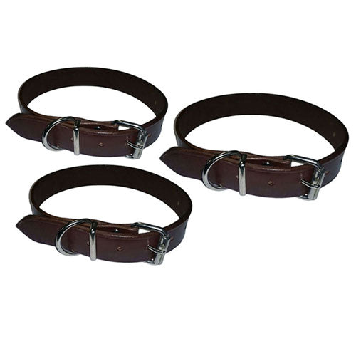 Leather Plain Collar (Brown)