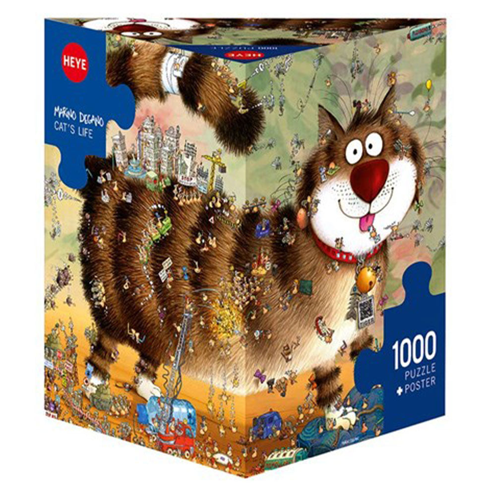 Heye degano driehoekige puzzel puzzel 1000 pcs