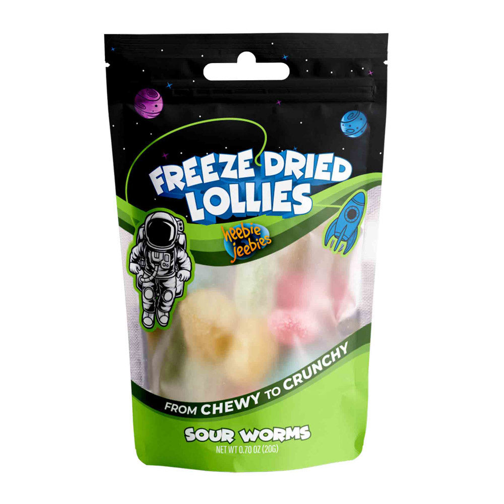 Mini Sour Worms Freeze Dried Lollies