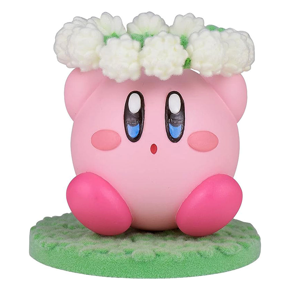 Kirby Fluffy Puffy Mine gra na figurce kwiatowej