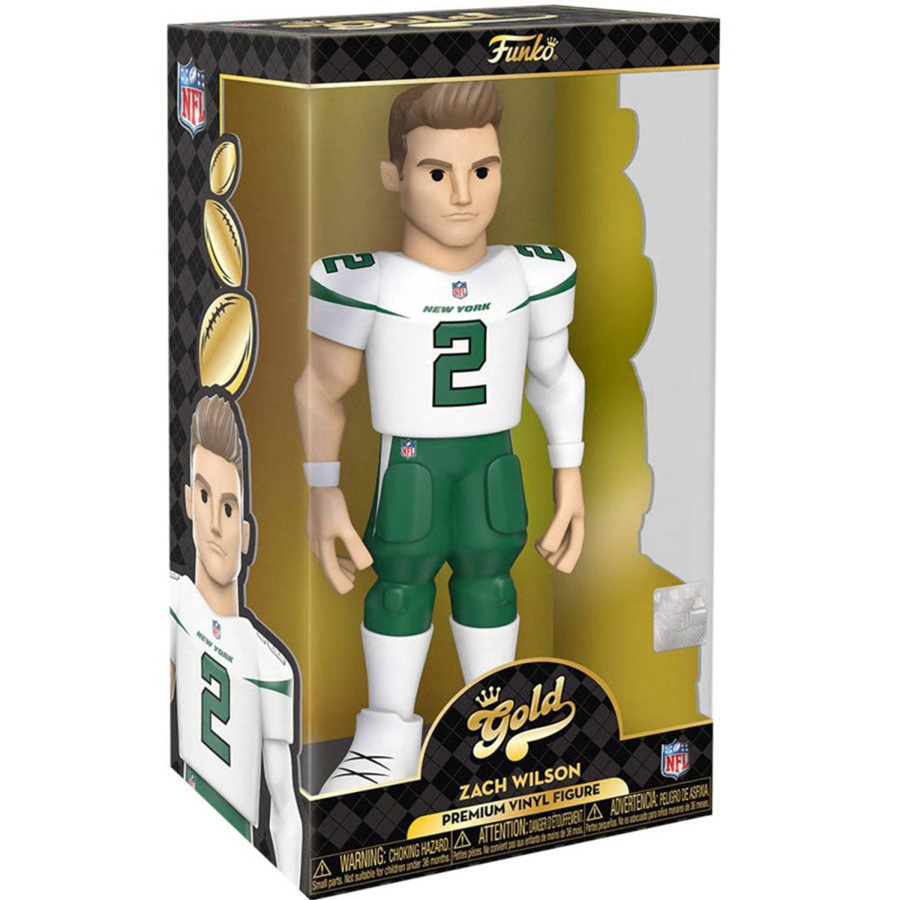 NFL: NY Jets Zach Wilson Vinyl Gold Chase skibe 1 ud af 6