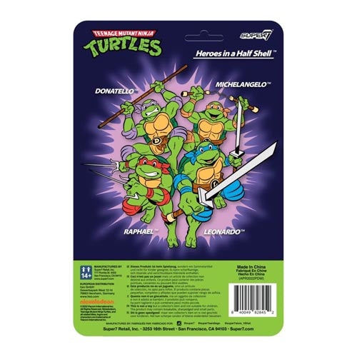 TMNT TV'87 Raphael Toon Reaction 3.75" Figure