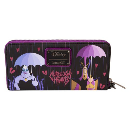 Disney Villains Curse Your Hearts Zip Wristlet