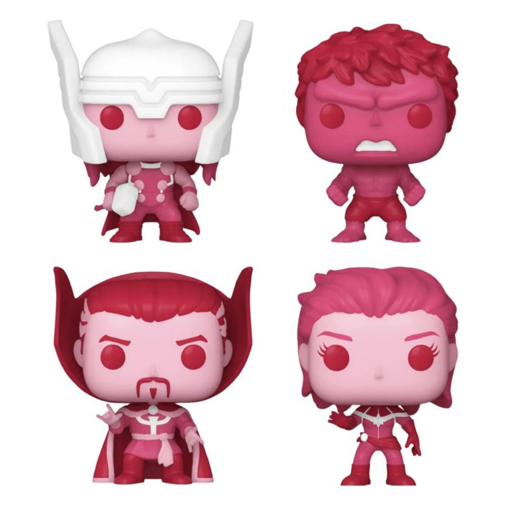 Valentines Pink Us Ex. Pocket Pop! 4pk hjerteboks