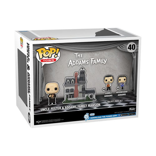 Addams Family TV Fester with Addams Family Mansion Pop! Town