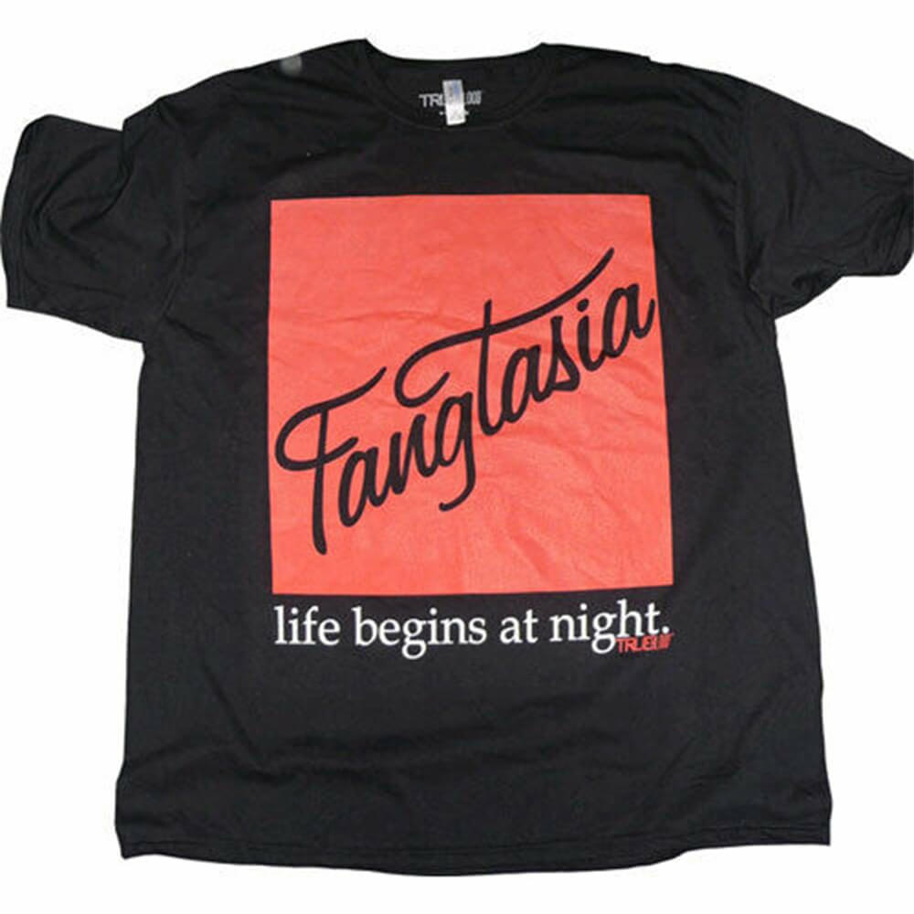 True Blood Fangtasia zwart mannelijk t-shirt