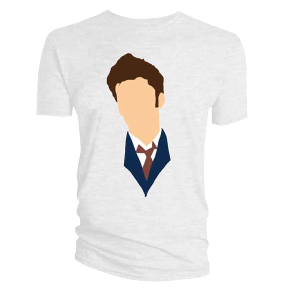 Doctor Who David Tennant Vector Head T-skjorte