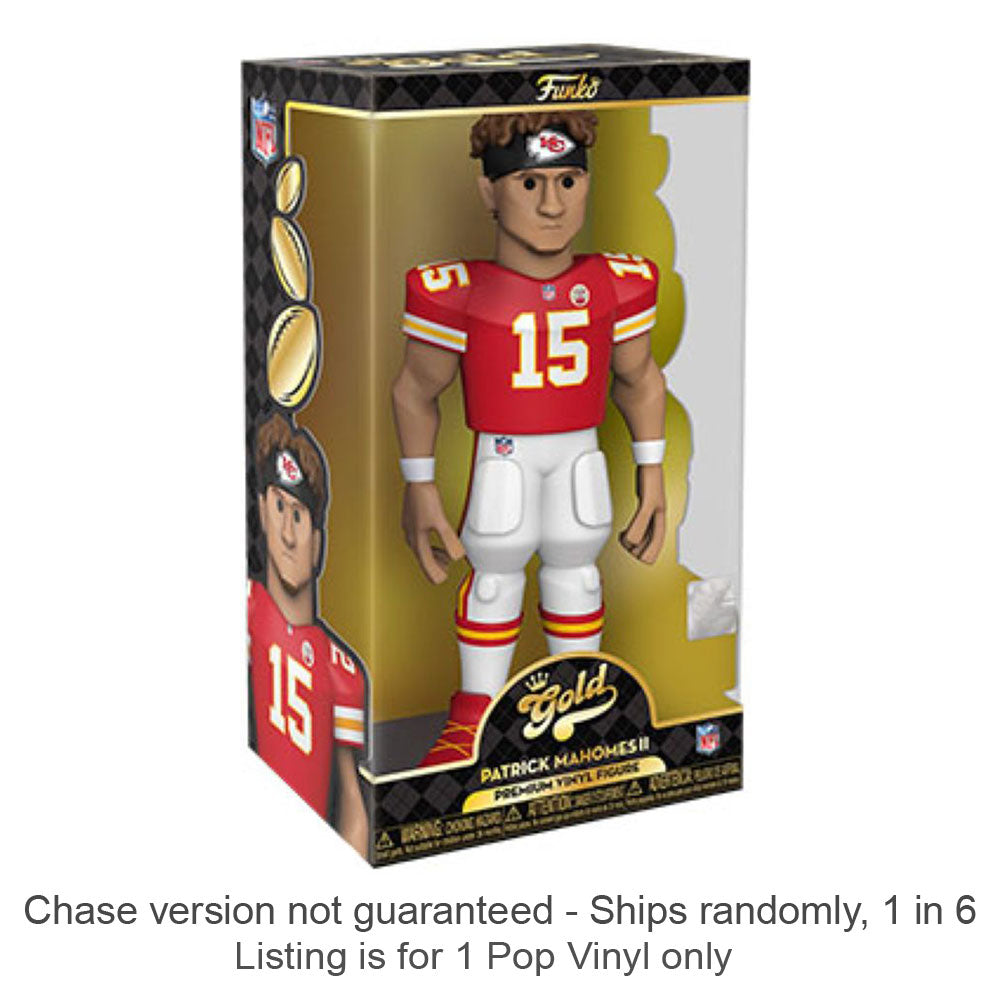 NFL Patrick Mahomes Vinyl Gold Chase Ships 1 em 6