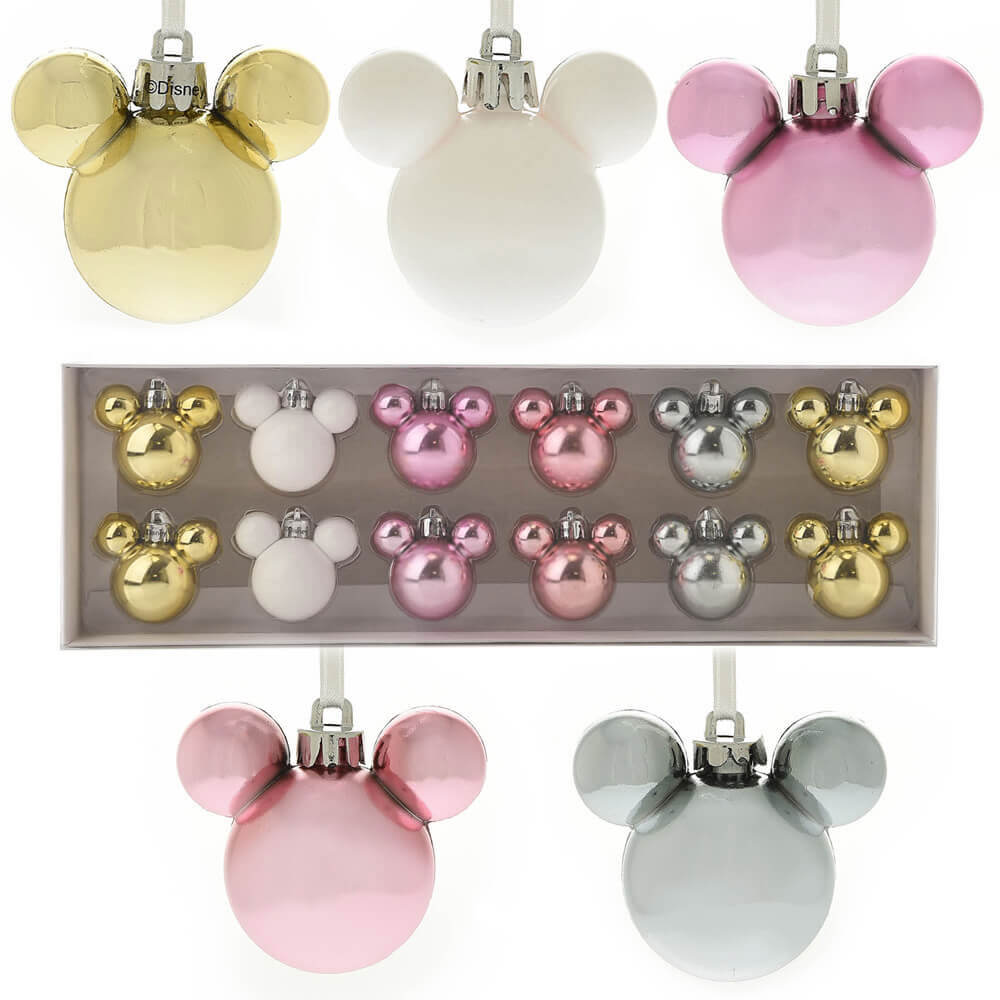 Disney Weihnachts-Mickey-Kugeln (12er-Set)