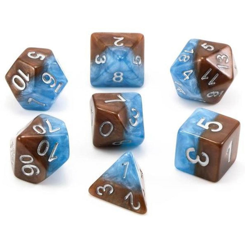 Halfsies Earth Elemental Dice (Set of 7)