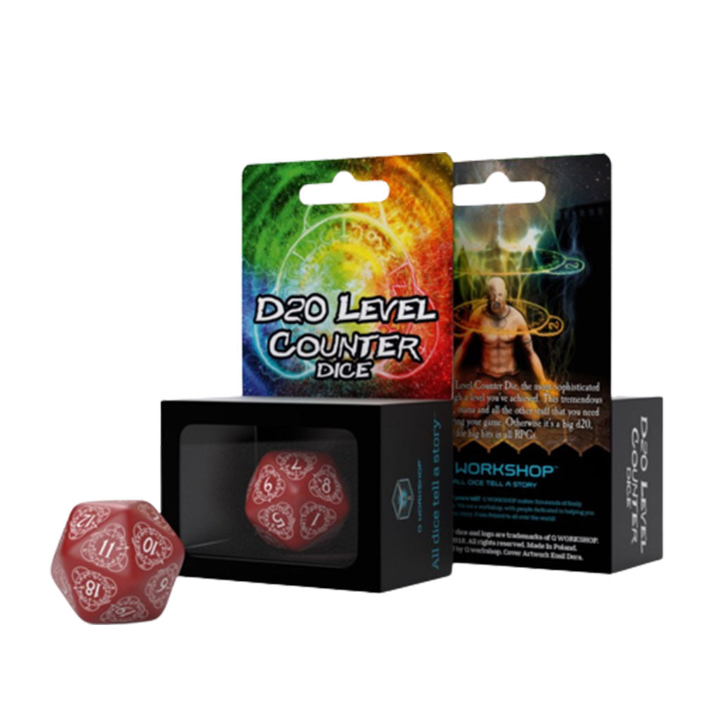 Q Atelier D20 Niveau Counter Dice