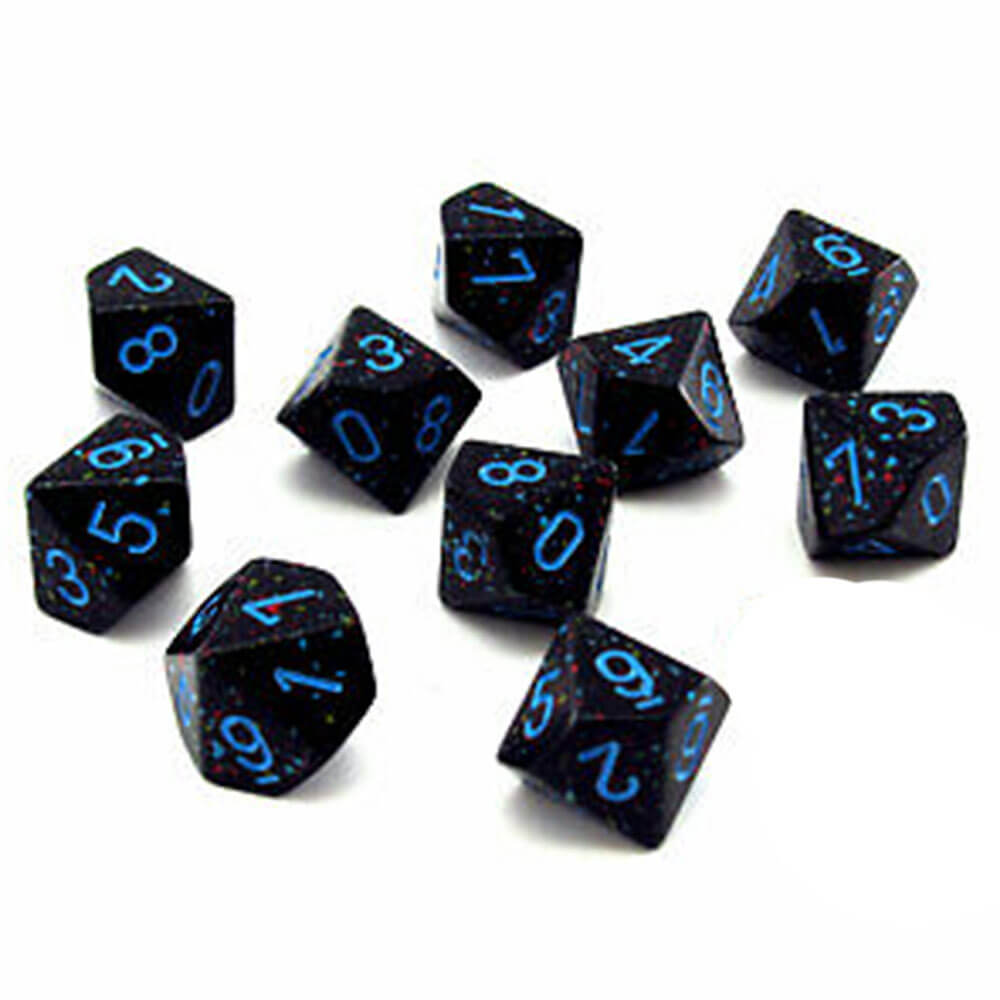 CHESSEX D10 Conjunto poliédrico de 10 mortos