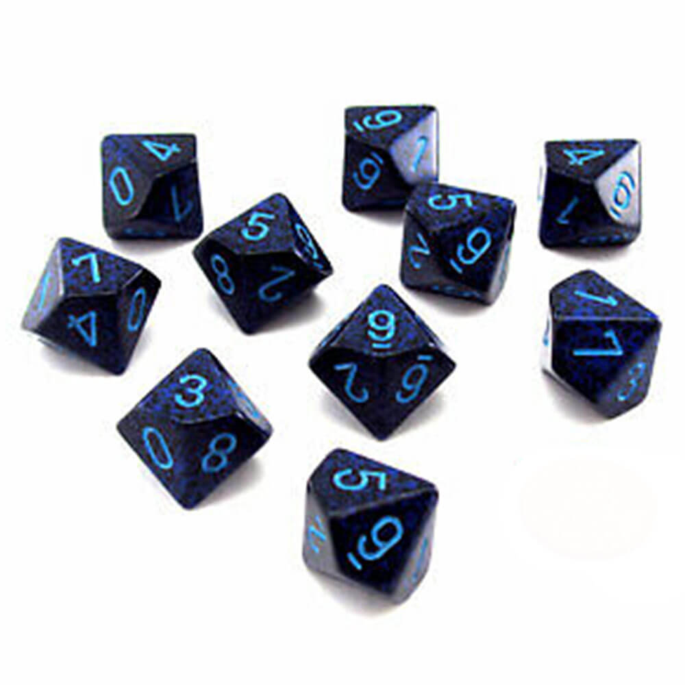 CHESSEX D10 Conjunto poliédrico de 10 mortos