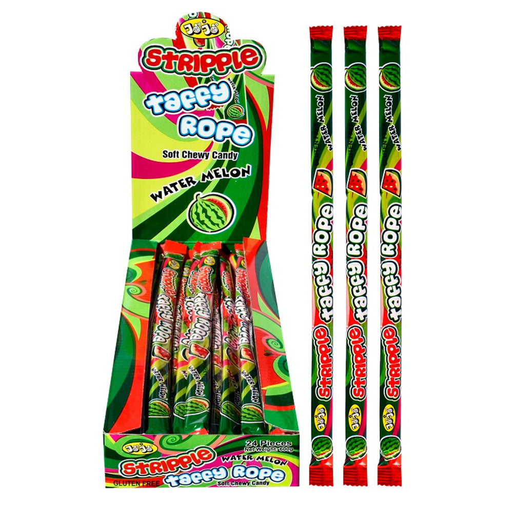 JoJo Stripple Taffy Rope Watermelon (24x20g)