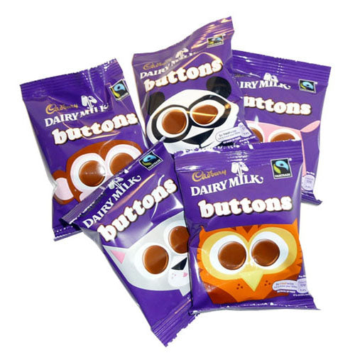 Cadbury Dairy Milk Buttons Approx 33g (48 Bags)