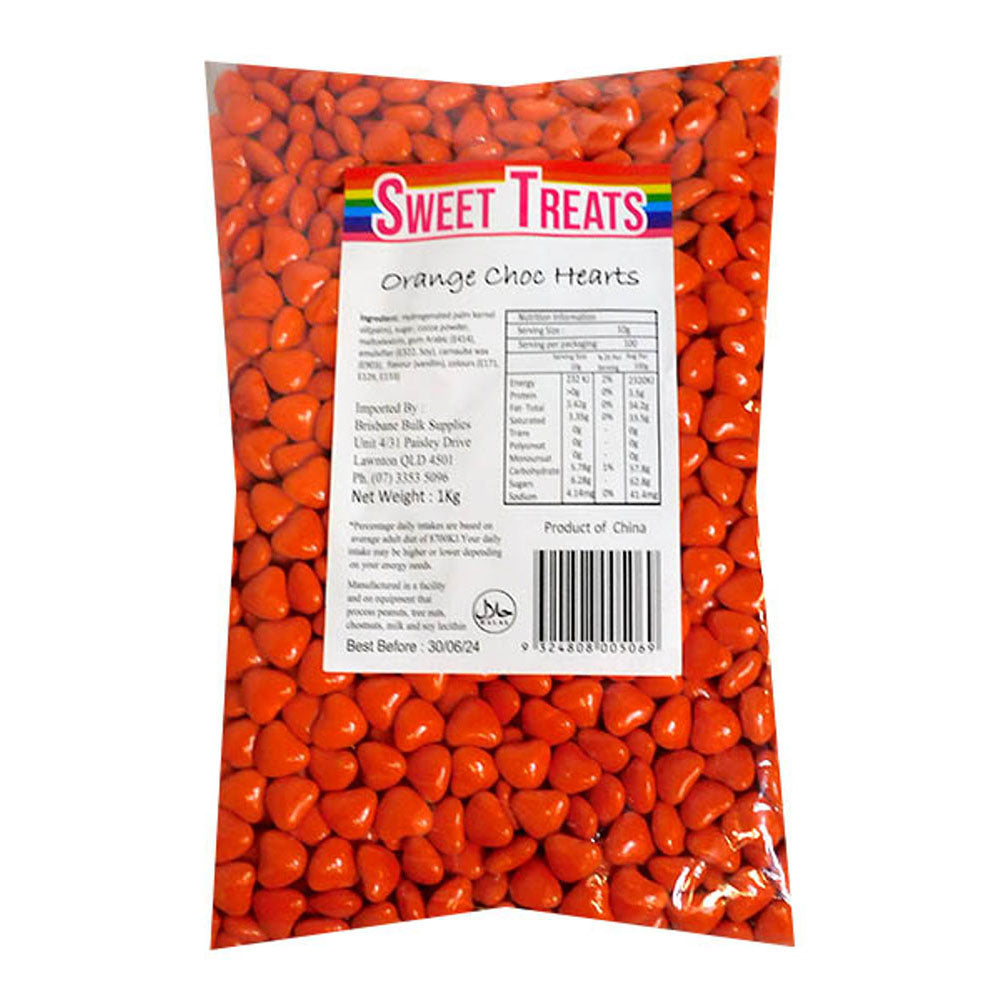 Zoete traktaties choc harten 1 kg