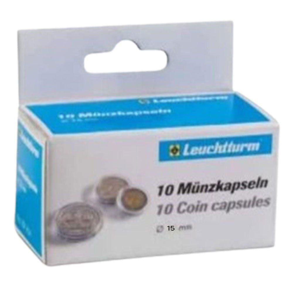 Capsules de monnaie Leuchtturm 10pk (de la taille 10-19)