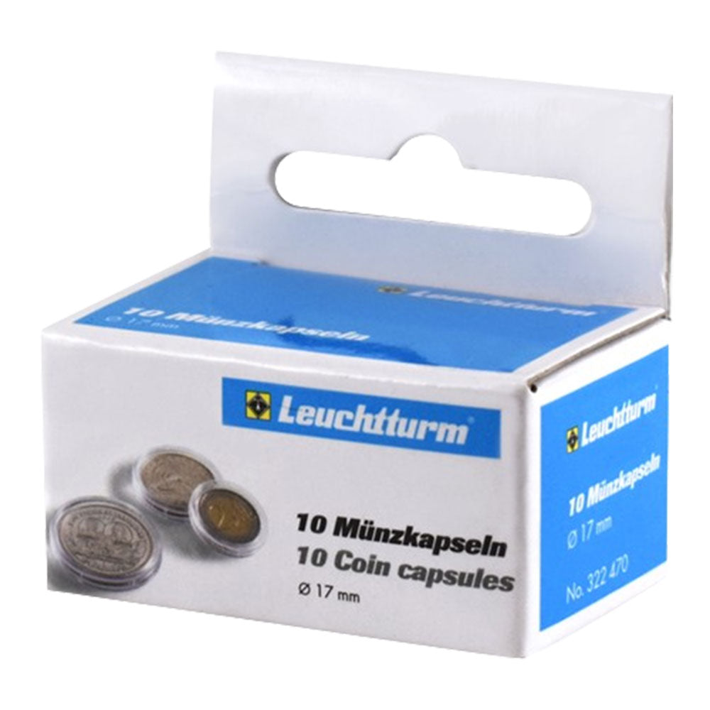 Capsules de monnaie Leuchtturm 10pk (de la taille 10-19)