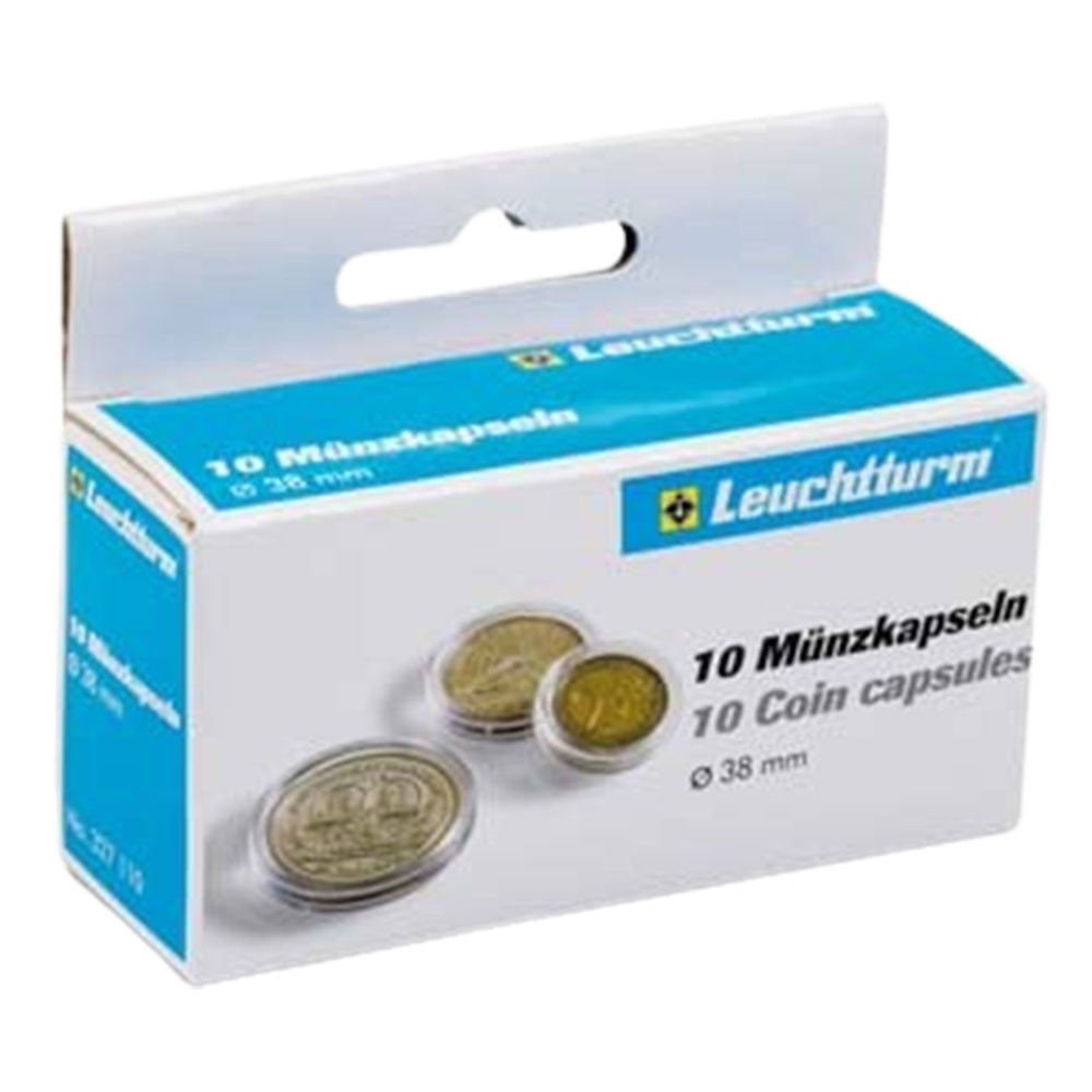 Leuchtturm Coin Capsules 10pk (från storlek 30-39)