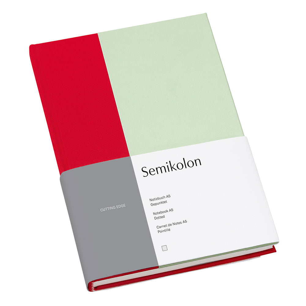 Semikolon prikkede A5 -notebook