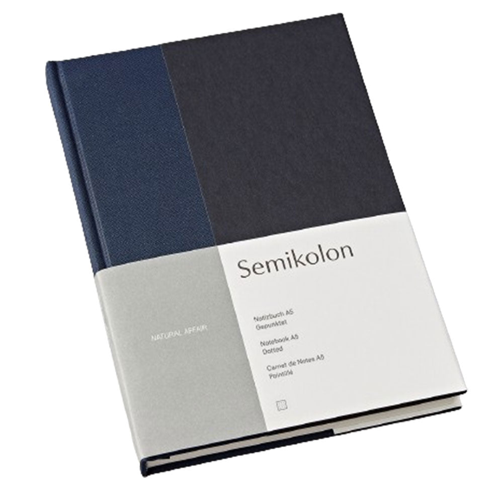 Semikolon prikkede A5 -notebook