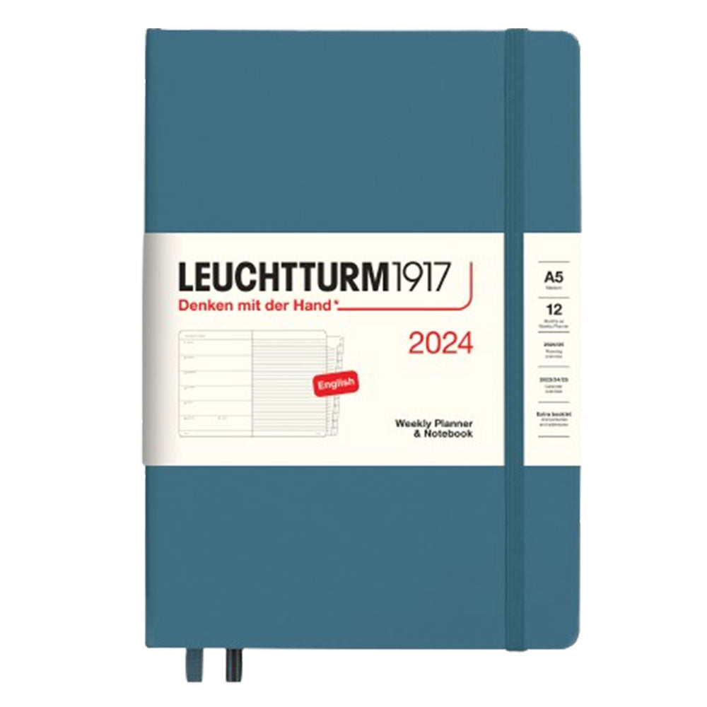 2024 A5 Week Planner & Notebook com livreto