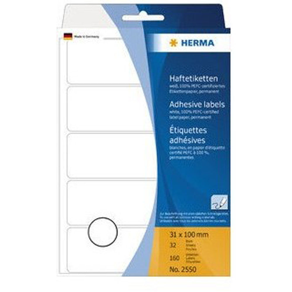 Herma Multi-Purpose Adhesive Etiketter 100mm (WHTE)