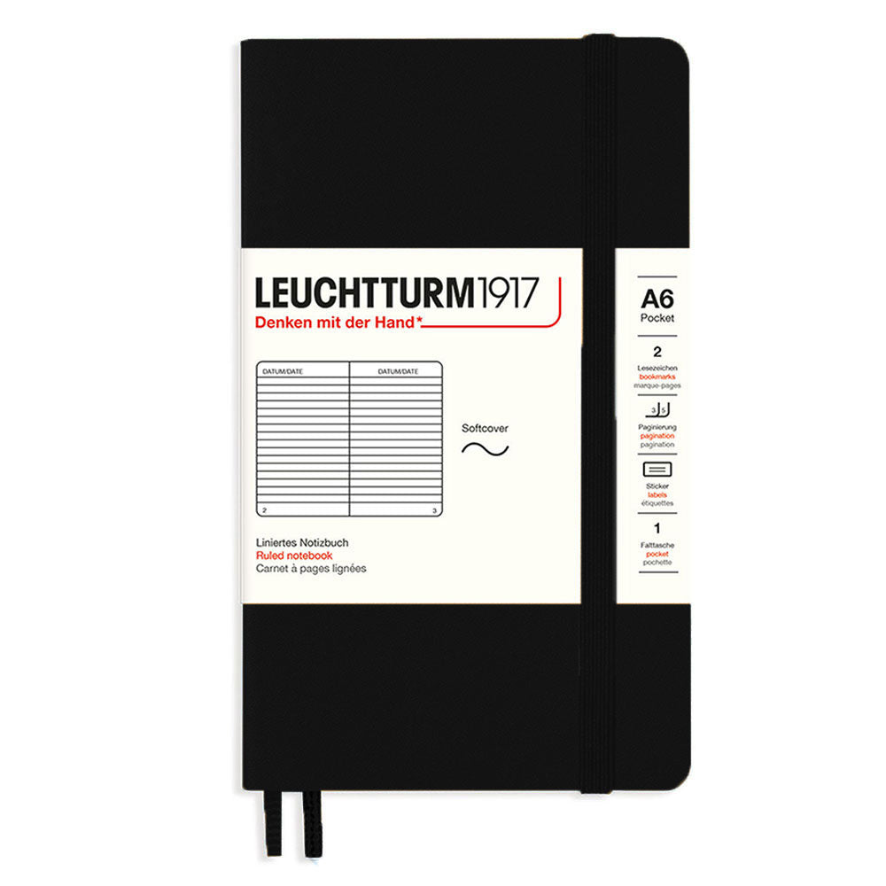 Leuchtturm Softcover styrde anteckningsbok A6