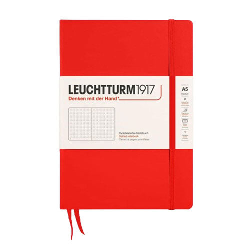 Leuchtturm Hardcover Dotted Notebook A5 (Red)