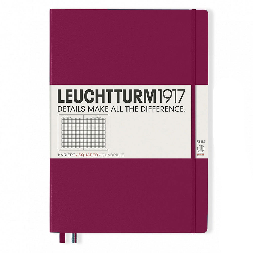 Leuchtturm HC Master styrede firkantet notebook A4+