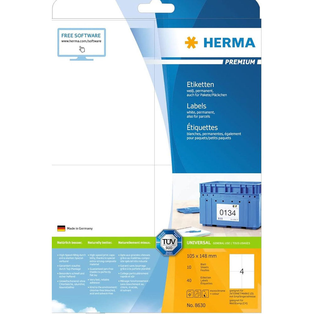 Herma Premium Etyels A4 105 mm 10pc